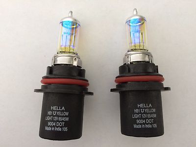 9004/HB1 Hella High Performance Xenon Light Bulbs White Beam Headlight/Fog Lamp