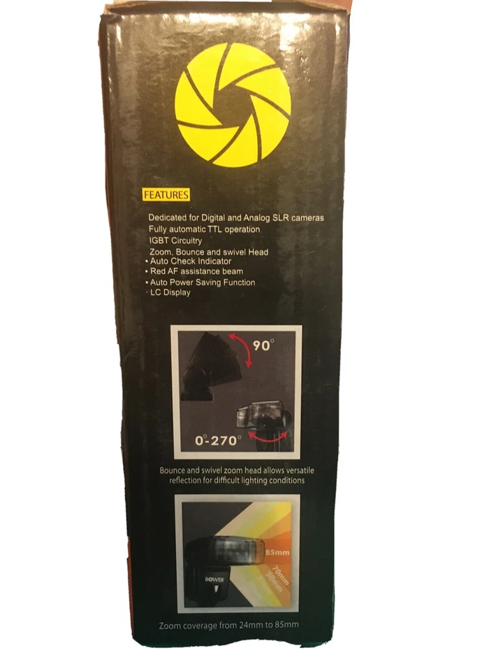 Bower SFD926S Digital Autofocus Flash Power Zoom TTL for Sony Alpha - Image 3 of 3