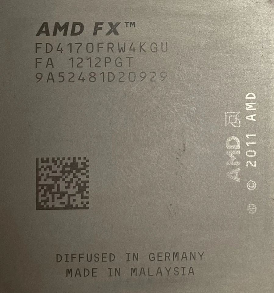 AMD FX-4170 Series FD4170FRW4KGU 4.2GHz Socket AM3+ Quad Core Processor / CPU - Image 2 of 4