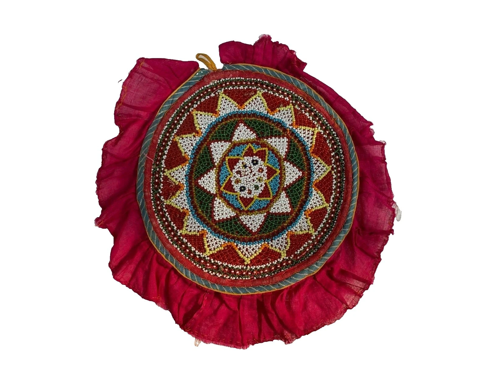 Multi-Color Fan Antique Original Asian Antiques