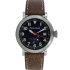 Aristo Men's Messerschmitt Watch Pilot Watch Komet ME-163BL Leather