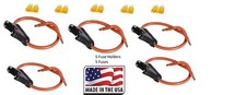  5 16 GAUGE ATC FUSE HOLDER IN-LINE WITH 5 PC 5 AMP FUSE Made in USA