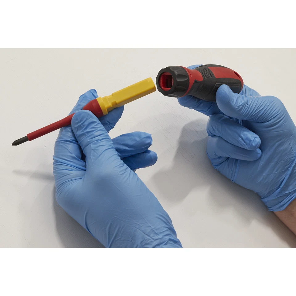 Sealey 13 Piece VDE 1000v PZ/PH/SL Screwdriver Interchangeable Blades Set,AK6128 - Image 2 of 4