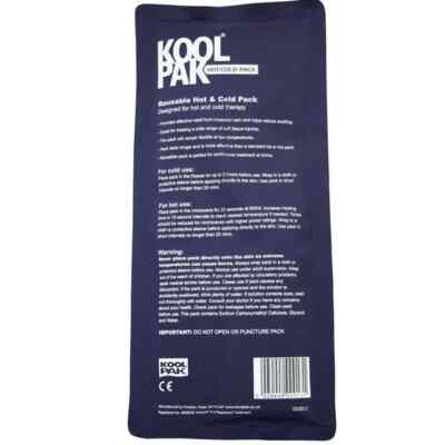 Koolpak große Luxus wiederverwendbare heiße Kaltpackung Erste Hilfe einfache Erleichterung 12 x 29 cm
