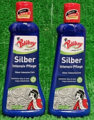 (28,75 /l 2x Poliboy Silber Intensiv Pflege 200ml Fl. Silberpolitur Versand 0 