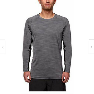 HANG TEN MEN'S LONG SLEEVE SUN T-SHIRT (SMOKED PEARL GRAY X-LARGE) NWT