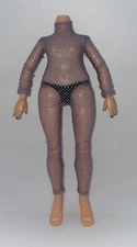 Rainbow High Shadow Dia Mante Doll Outfit Sheer Glittery Purple Mesh Bodysuit