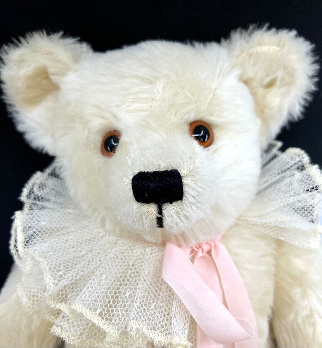 Steiff Ophelia Teddy Bear SIGNED 1985 Hans Otto Birgit White Steiff Ophelia Teddy Bear SIGNED 1985 Hans Otto Birgit White