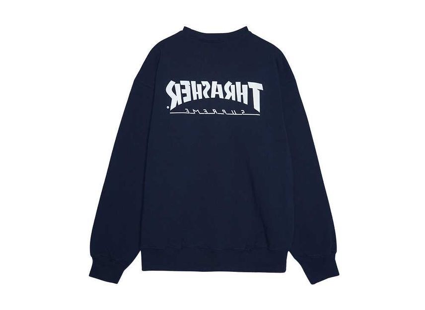 Supreme x Thrasher Crewneck Navy | eBay Supreme x Thrasher Crewneck Navy | eBay
