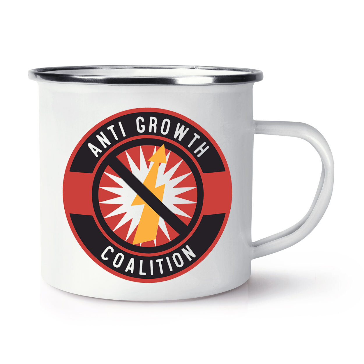 Anti Growth Coalition Enamel Mug Cup Labour Woke Left Liberal Leftie Politics