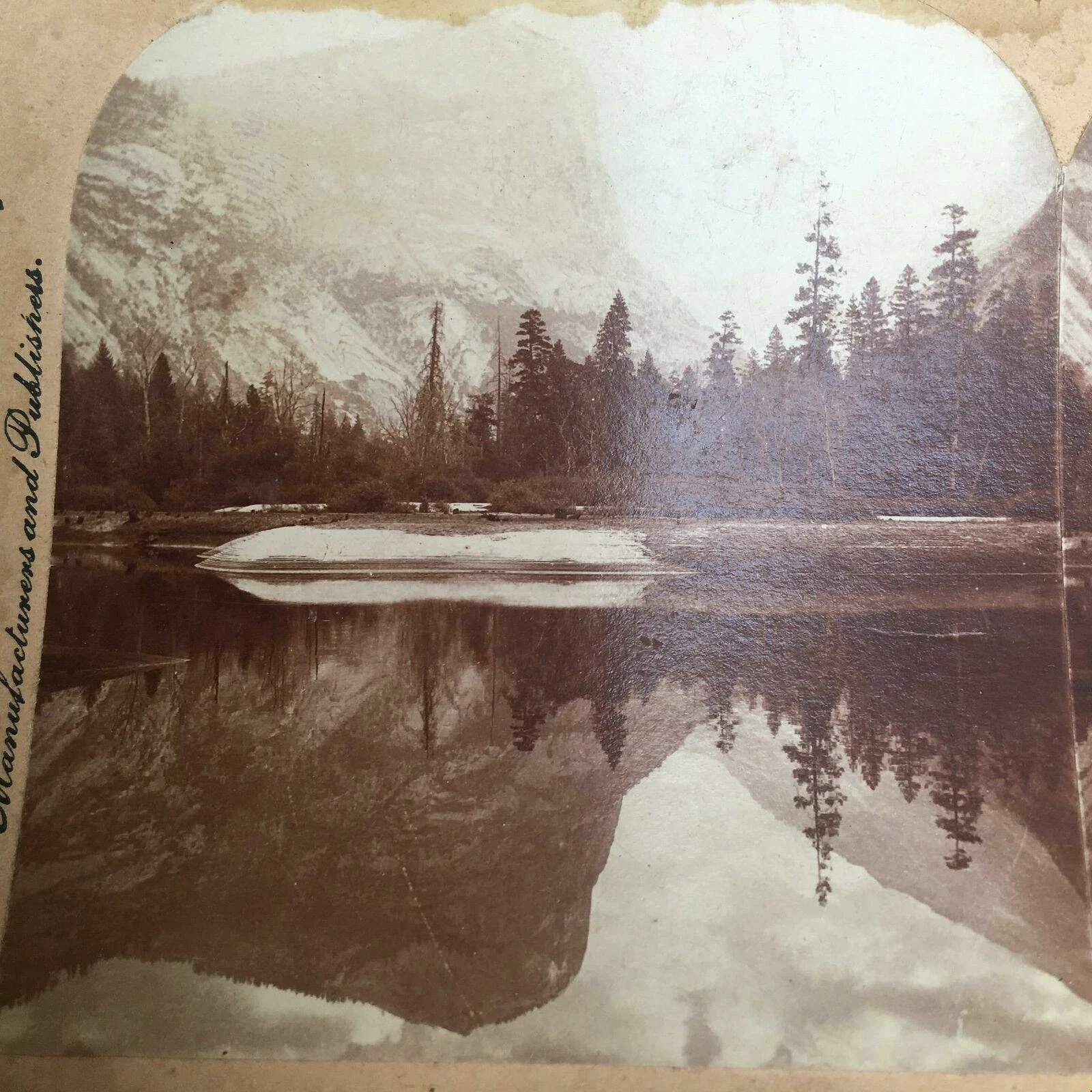 Mirror Lake 1899 Yosemite CA California Stereoview Review