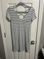 American Eagle Soft & Sexy Striped Short Sleeve Dress Size XS
