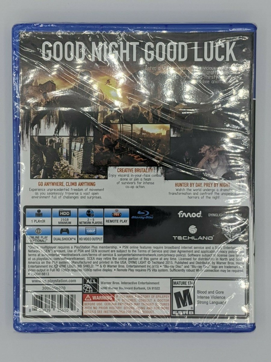 Dying Light - PS4 Playstation 4 - BRAND NEW - FACTORY SEALED