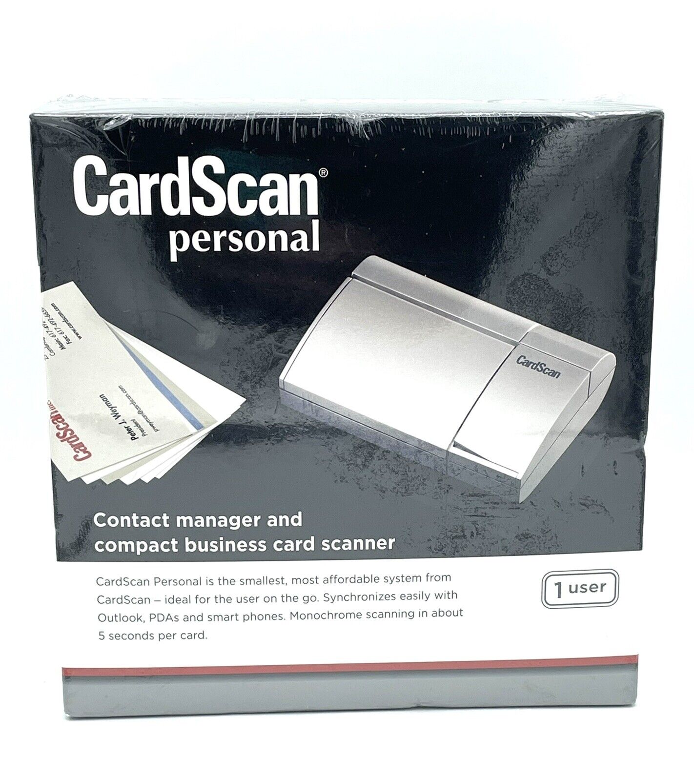 Cardscan Personal Contact Manger Business Card Scanner V8 NEW Sealed Box