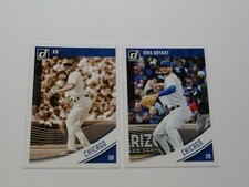 2018 Donruss ** SEPIA SP & BASE ** #183 Kris Bryant LOT  ~ CHICAGO CUBS