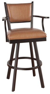 Tempo Furniture Catalina Swivel Barstool Bar Stool w/ Arms (Custom-Made in USA)