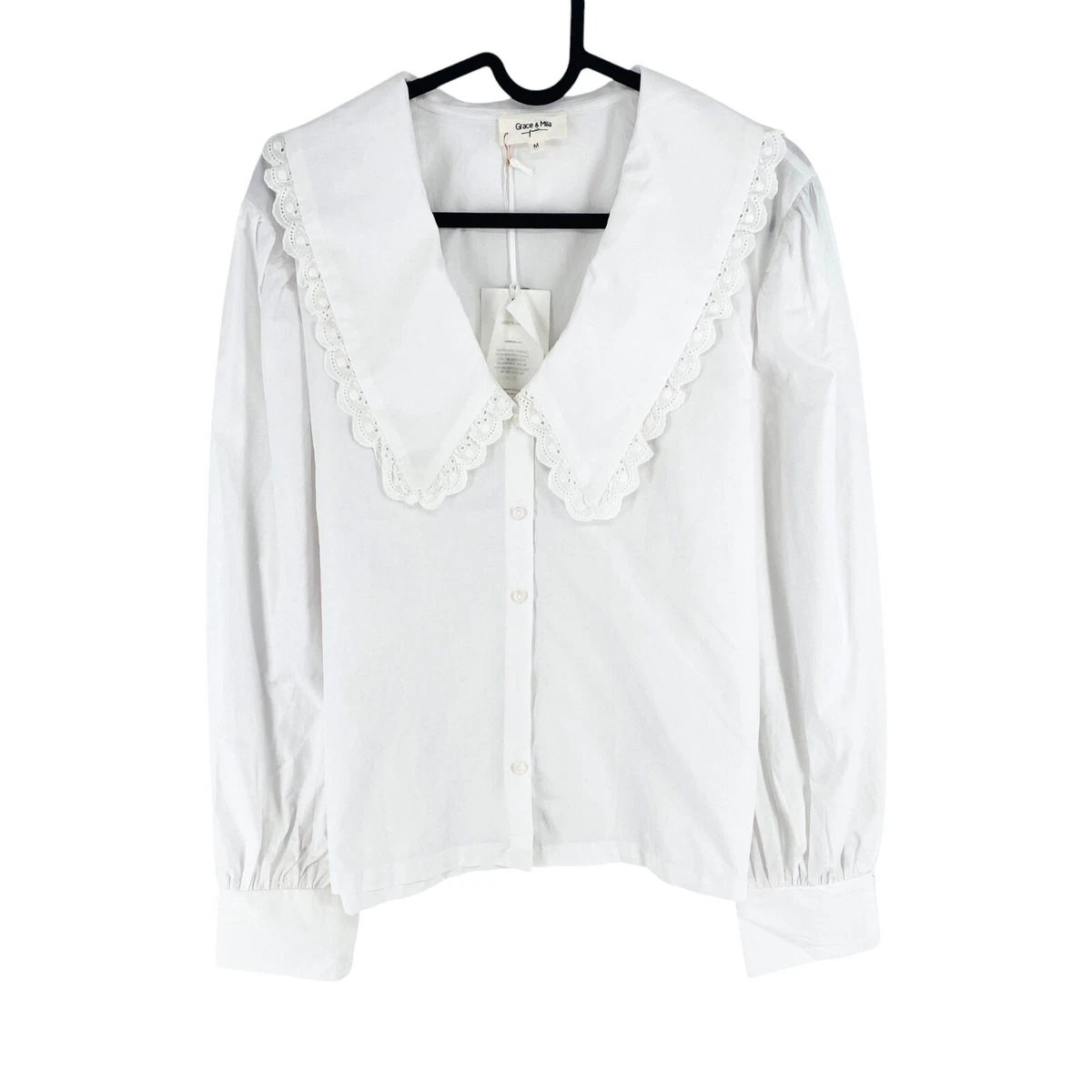 Grace Karin Camicetta Elegante Chiffon Donna Manica 3/4