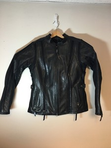 harley perforated leather jacket