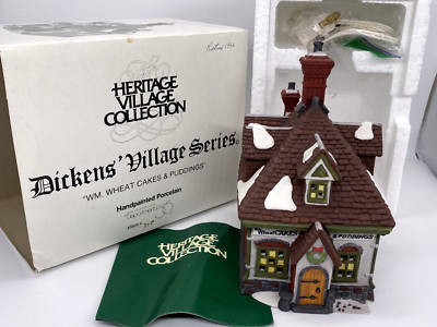 Dept 56 58084 Wm Wheat Cakes Puddings 5808-4 Dickens Village Xmas Bakery Retired