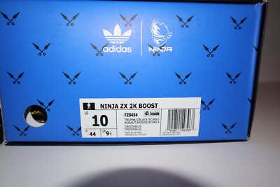 Size 10 - Adidas Ninja x ZX 2K Boost Time In - True Pink