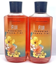 2 Bath Body Works FIJI Sunshine Guava-Tini Shower Gel 10 Oz Each