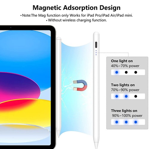Stylus Kapazitiver Stift Magnetischer Stylus Pen für Apple iPad Air 2018-2023 - Bild 2 von 12
