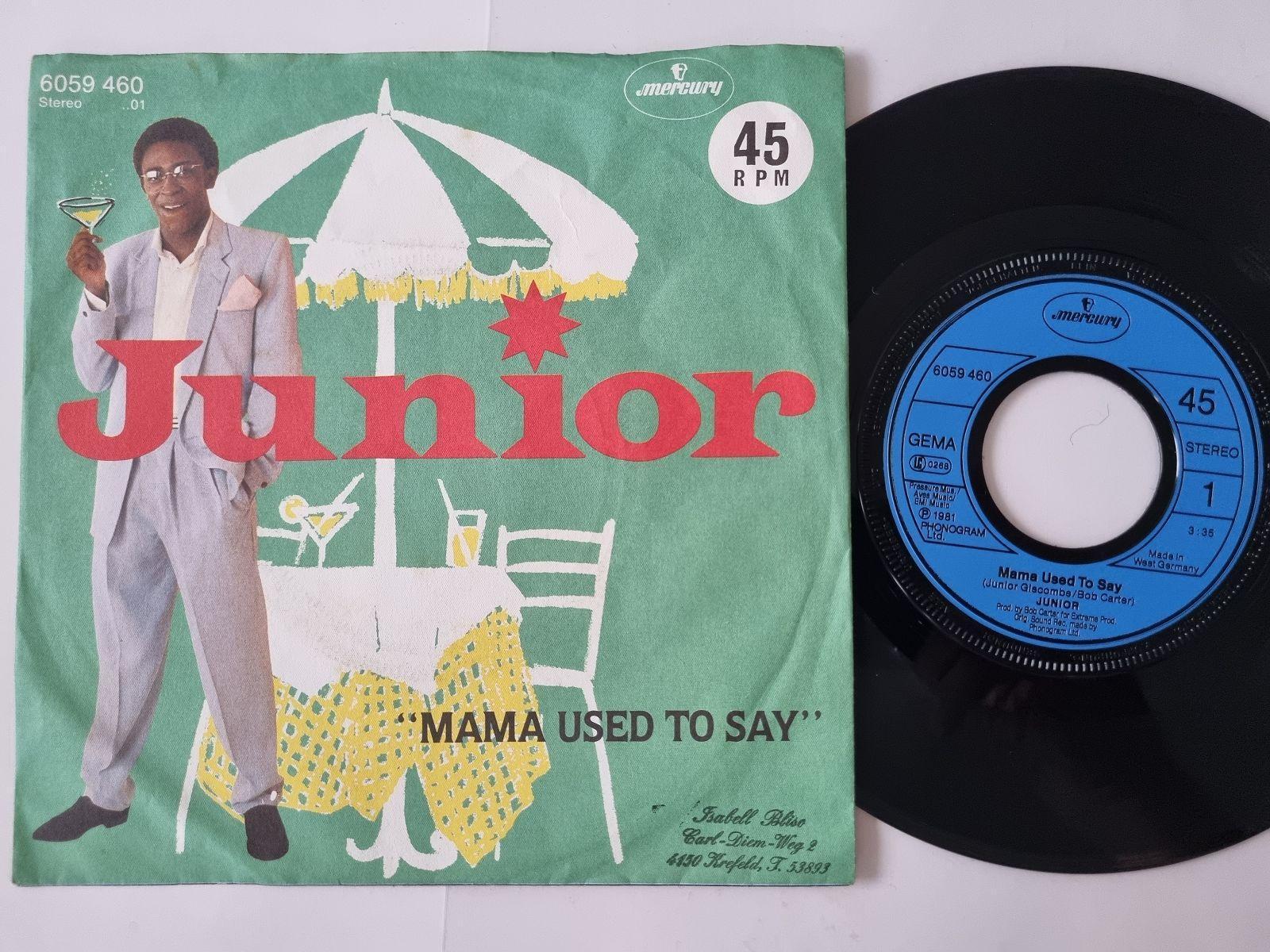 7"" Single Junior - Mama used to say Vinyl Germany