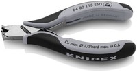 Knipex 64 02 115 Esd Elektronik-Vornschneider Esd Mit Mehrkomponenten-HüLlen 115