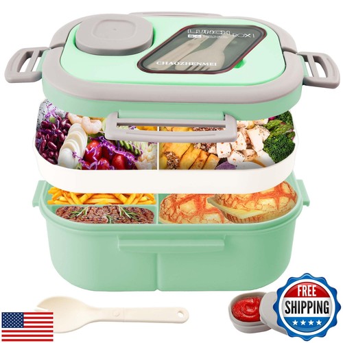 Tinaforld Adults Bento Lunch Box,Salad Container Large 43oz Salad Bowl, Bento