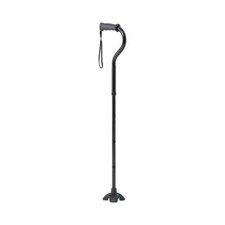 4-Point Offset Folding Hybrid Cane, Black, Each