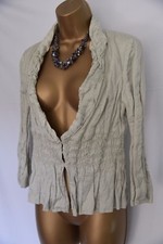 Fenn Wright Mason Metallic Crinkle Jacket, Easy Pack/wear All Occasion Sz 10/12