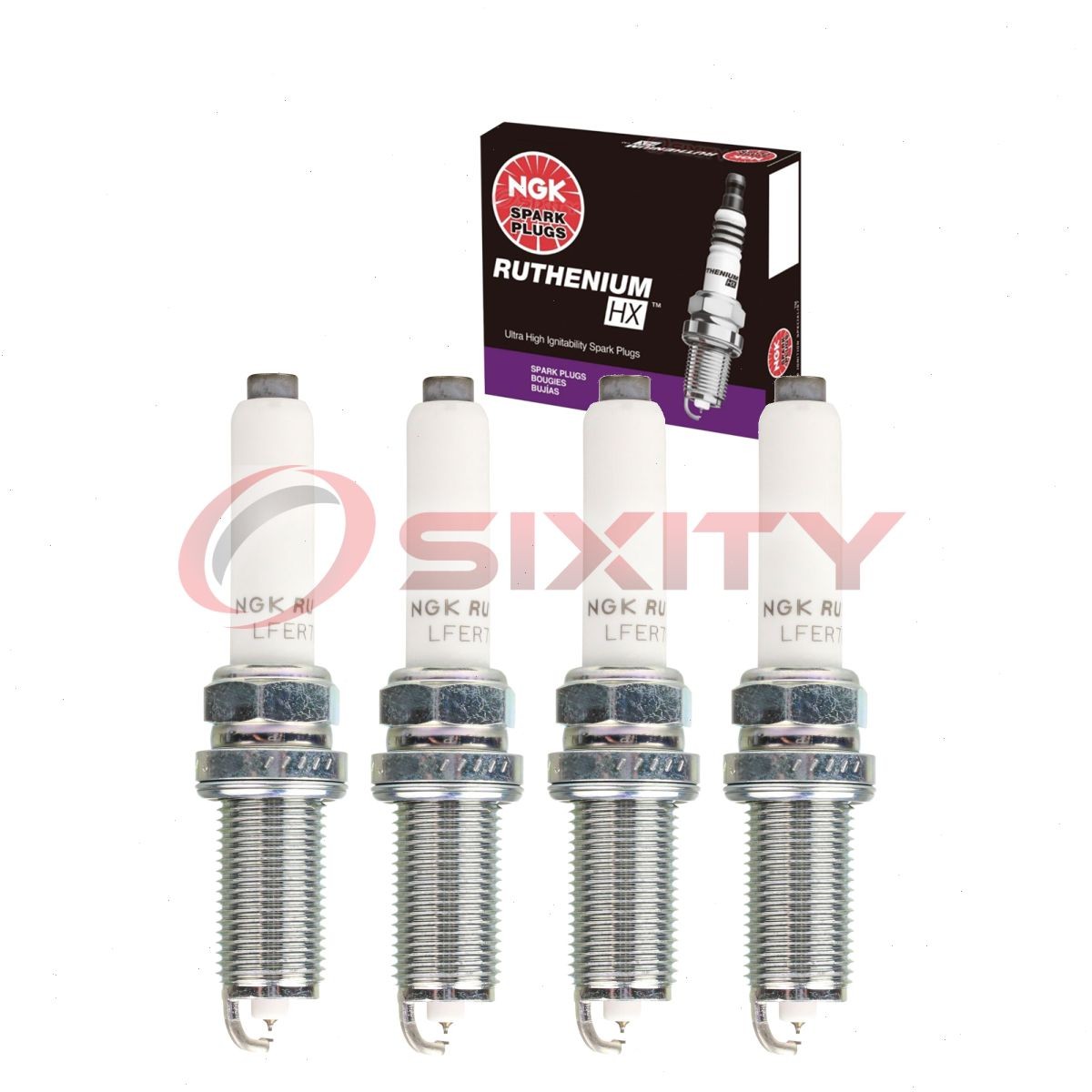 4 pc NGK Ruthenium HX Spark Plugs for 2018-2020 Audi A5 Sportback 2.0L L4 sb