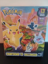 Pokemon Countdown to Halloween Advent Calendar 13 Gifts Figures Brand New Sealed
