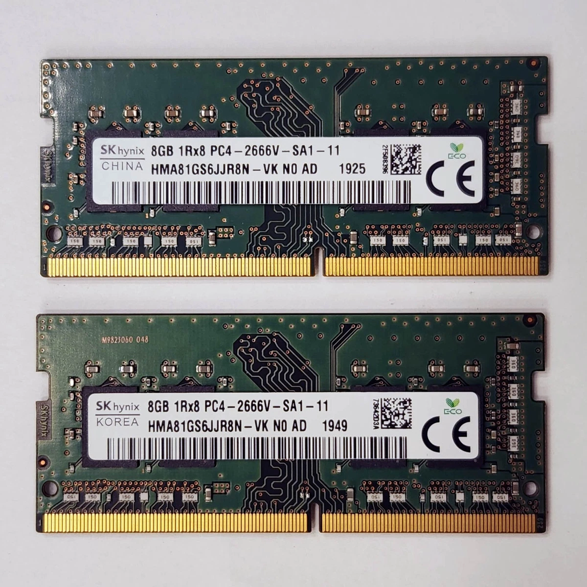 SK hynix 8GB DDR4-2666 DIMM メモリ　USED Sk hynix ddr4 8gb pc4 2666v - купить недорого, Prom.ua: цены