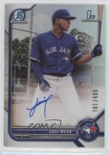 2022 Bowman Chrome Prospect Auto Refractor 161/499 Luis Meza #CPA-LM Auto 3t1