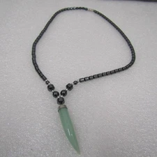 Women's Jewelry Black Necklace Hematite Beads None Magnetic