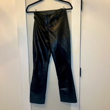 Vintage Leather Pants, Size 24