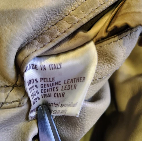 Bally of Switzerland Soft Leather Reversible Bomber Jacket Camel Italy Size 40 image 19