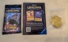 D23 EXPO 24 Exclusive Disney Lorcana Mickey Brave Little Tailor Gold Pin & Cards — photo 1
