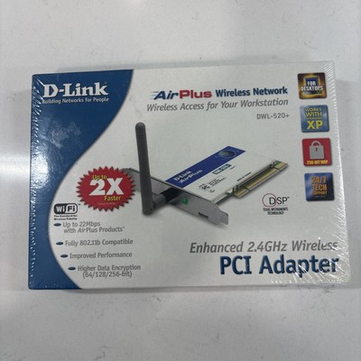 NEW D-Link Air Wireless Network DWL-520 Wireless PCI Adapter 802.11b SEALED