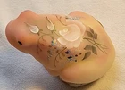 2003 Fenton Burmese Frog "Faith Bouquet" Special Order Mary Jachim 130 of 222