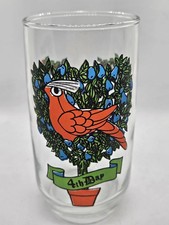 Vintage Replacement 12 days of Christmas 12 oz. Tumbler Indiana Glass  4th Day