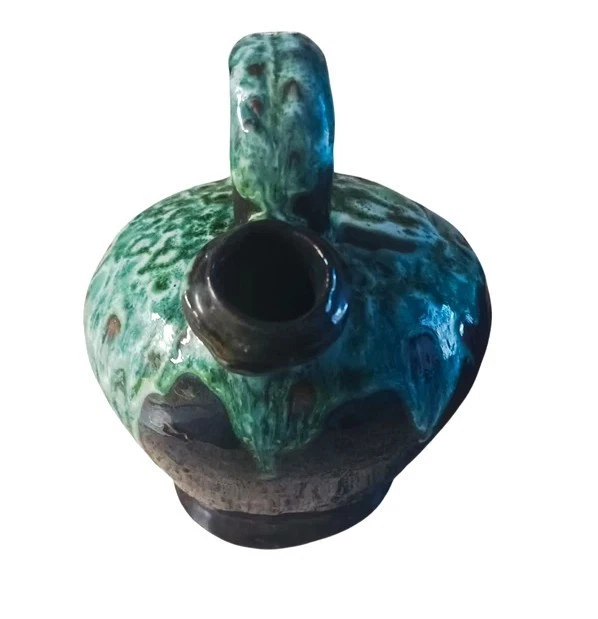 Ancienne cruche pot en grès vernis type Vallauris collection vintage - Photo 4/4