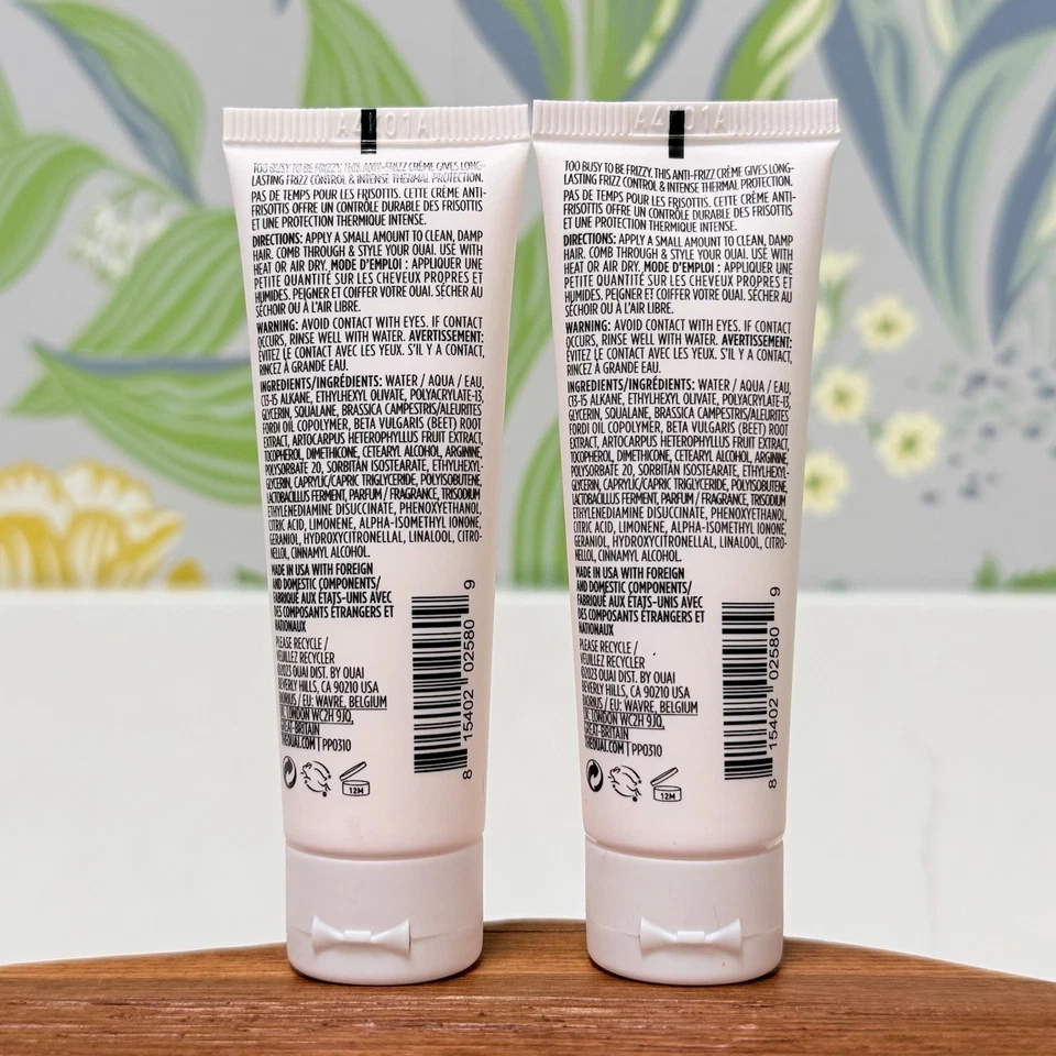 2 x Crema Anti Frizz Ouai 1 fl. oz. 30 ml. Tamaño de viaje Foto 2 de 2