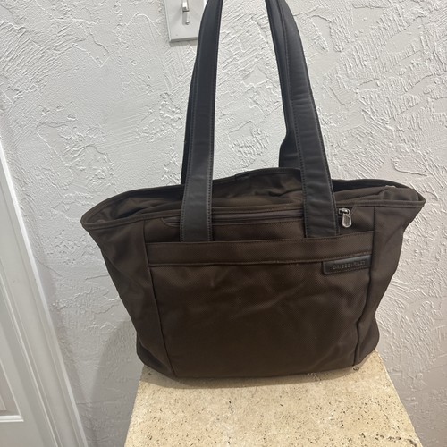 Briggs & Riley Nylon Traveler Tote 255-18 Brown Soft Bag