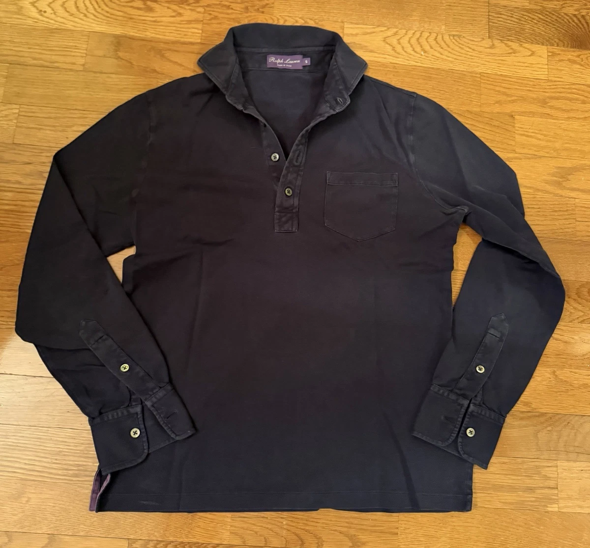 Ralph Lauren Purple Label Men's Long Sleeve Blue Shirts for sale