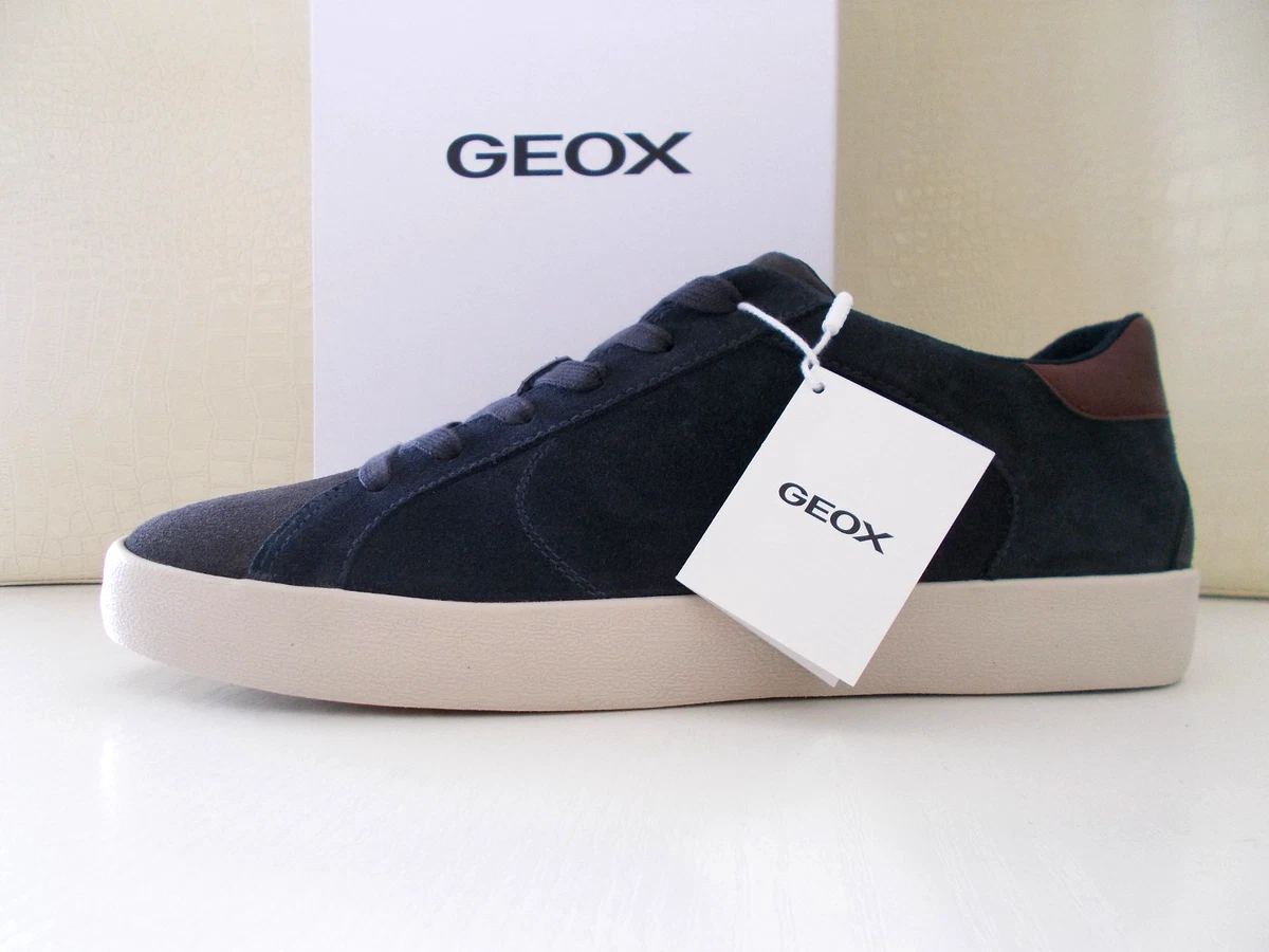 Geox Uomo Scarpe Happy P - Sneakers Casual In Scamosciato, Dk Coffee, 42 EU