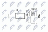 Original NTY Gelenksatz Antriebswelle NPZ-RE-063 FüR Renault