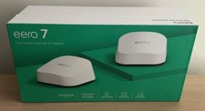 Eero 7 Dual-Band Mesh Wi-Fi 7 System 2-pack 2.5Gbps 4,000 sq ft Brand New