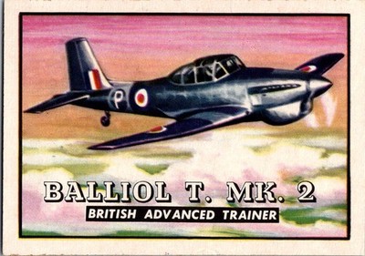 1952 Topps Wings Friend or Foe (R707-4) #17 Balliol T. Mk. 2